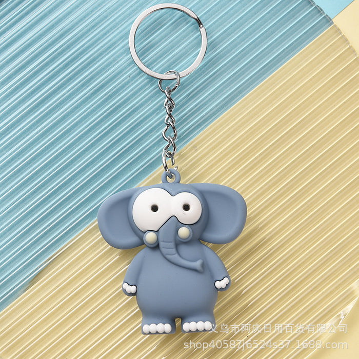 Wholesale 10PCS Cartoon Big Eye Animal Doll Keychain JDC-KC-AQing006