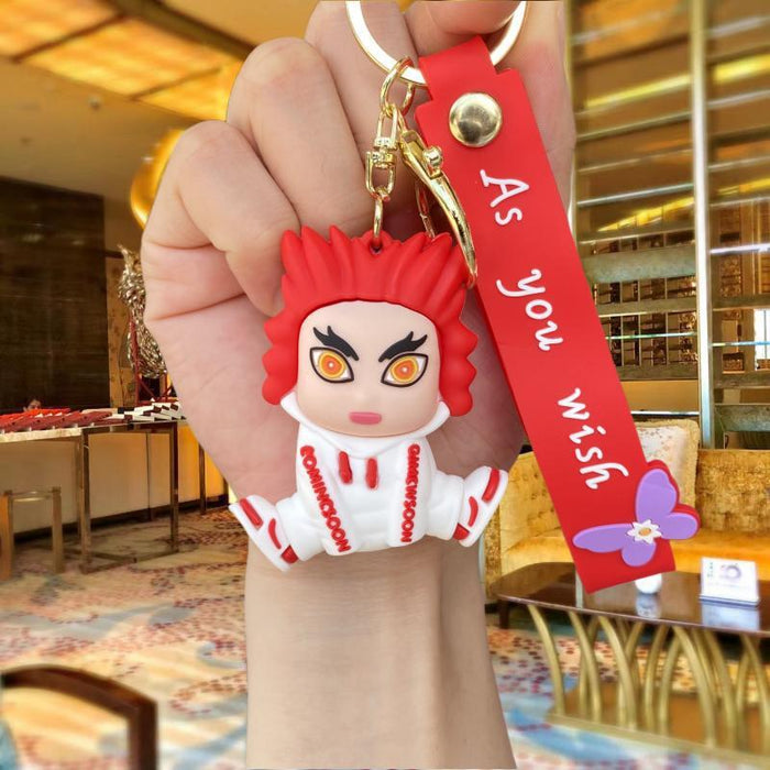 Wholesale Silicone Cartoon Doll Keychain JDC-KC-MingT154