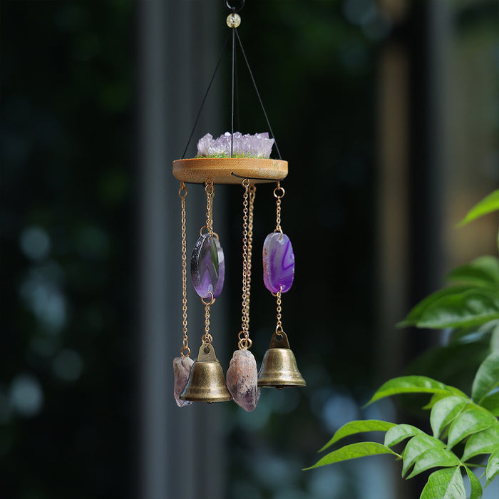 Wholesale Metal Electroplated Sunflower Wind Chime Car Decorative Accessory