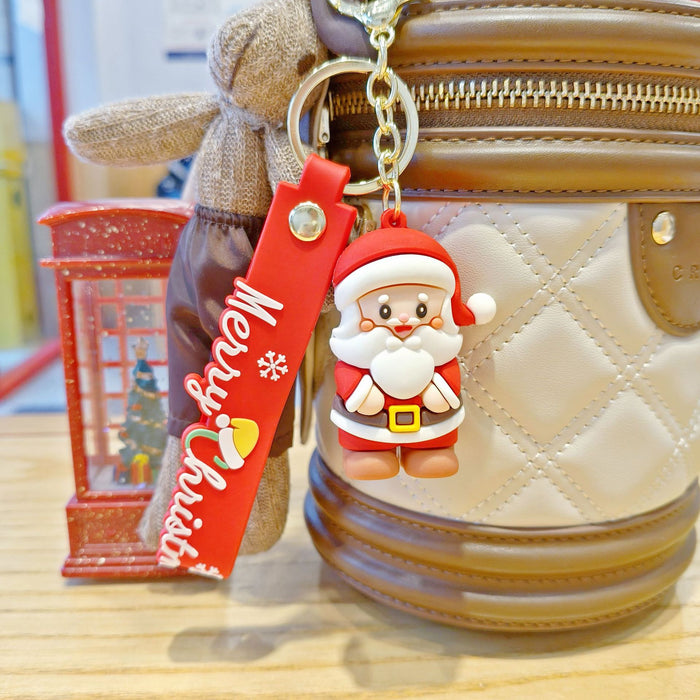 Wholesale  keychain,  cute Christmas tree,  little elk,  Christmas stocking keychain,  claw machine small gift