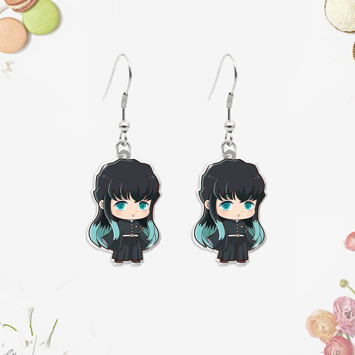 Wholesale Acrylic heat shrink earrings small pendants for teenagers