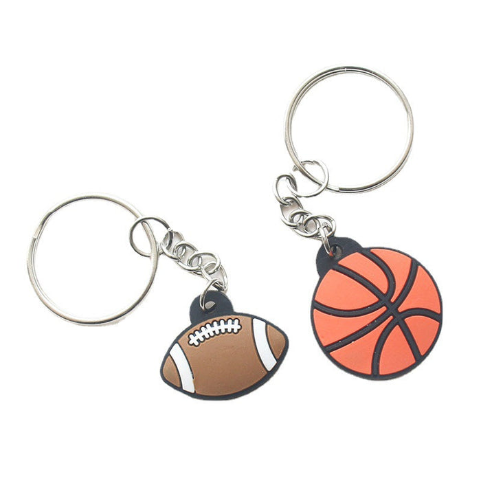 Wholesale Ball Pendants PVC Keychains