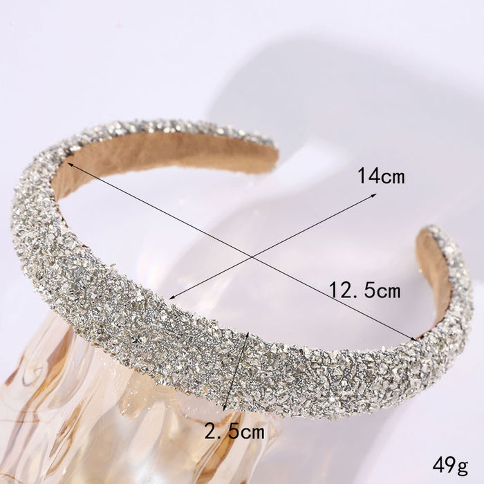 Wholesale Full diamond pearl headband fashionable and elegant temperament face washing headband headdress female accessories