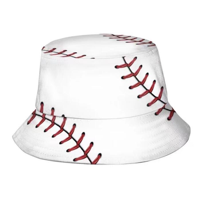 Wholesale geometric graffiti retro fisherman hat printed double-sided all-match basin hat outdoor sun hat