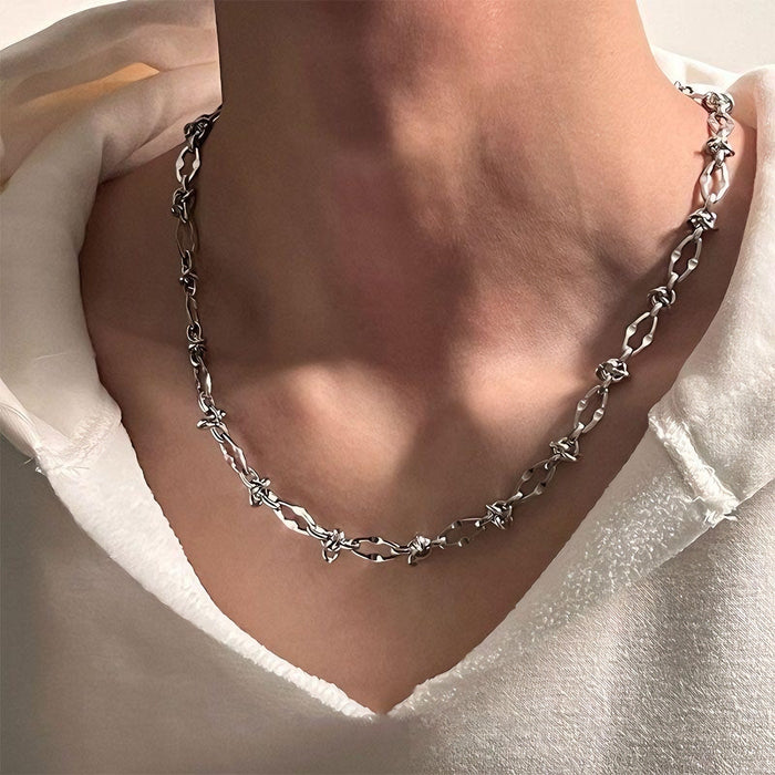 Wholesale Minimally designed titanium steel necklace, metal necklace, collarbone chain