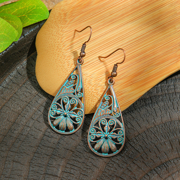 Wholesale Vintage Ethnic Geometric Earrings Fashion Jewelry Accessory MOQ≥2