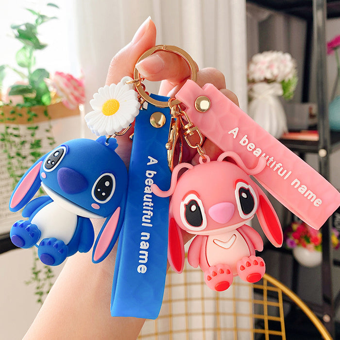 Wholesale  Cartoon  Doll Key Chain School Bag Pendant Cute Men and Women Car Key Chain