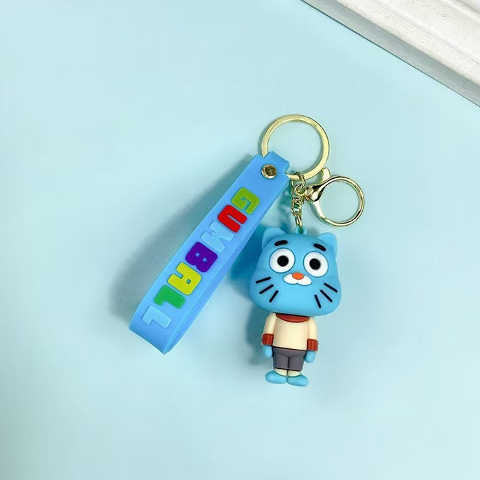 Wholesale Cute cartoon anime keychains in various colors