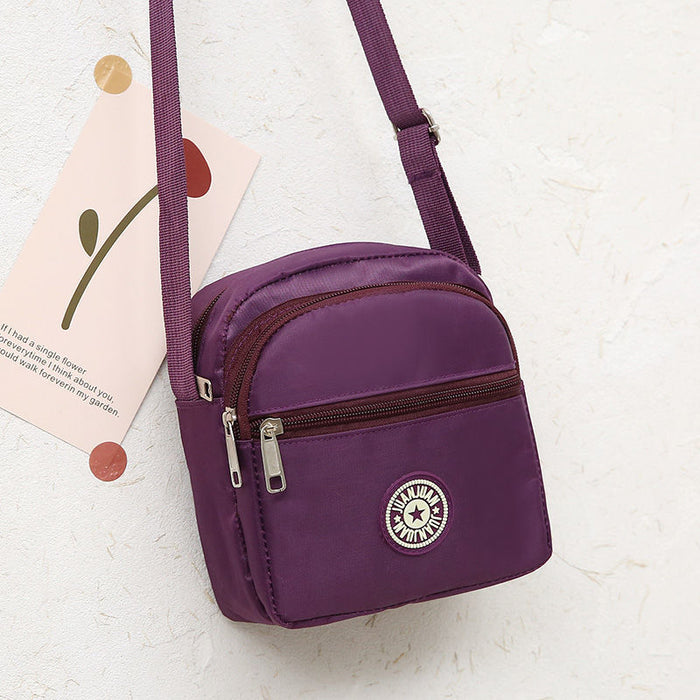 Wholesale Classic floral fabric shoulder bag, small square bag, Oxford fabric phone bag, diagonal cross bag, night market women's bag
