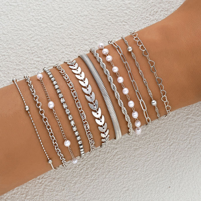 Wholesale Beaded Chain Twisted Bracelet