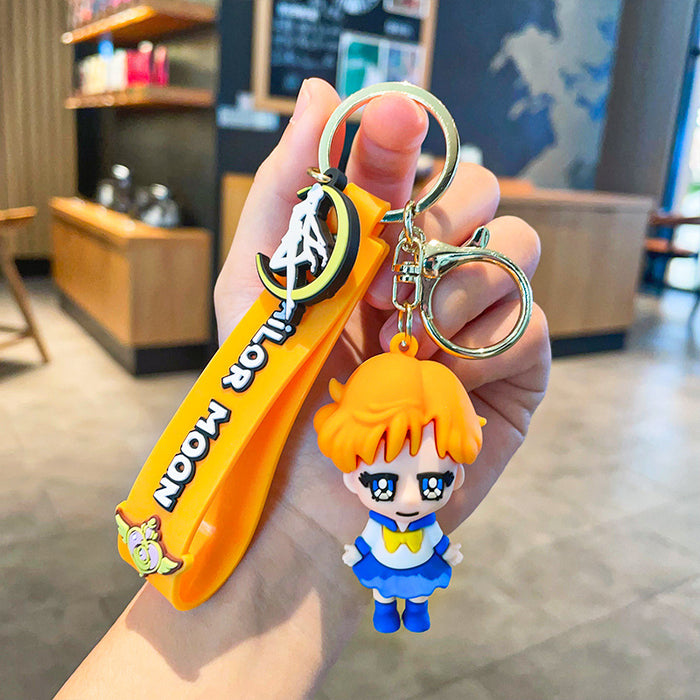 Wholesale Cartoon 3D Silicone Doll Keychain JDC-KC-MZL007