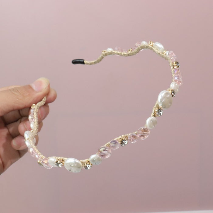 Wholesale Crystal Pearl Headband JDC-HD-ZC016