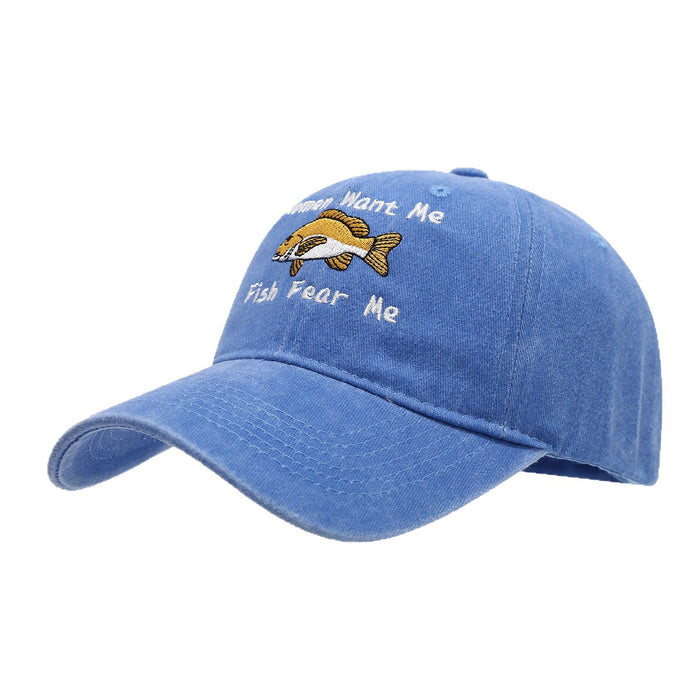 Wholesale Women' s embroidered baseball cap men' s fishing hat