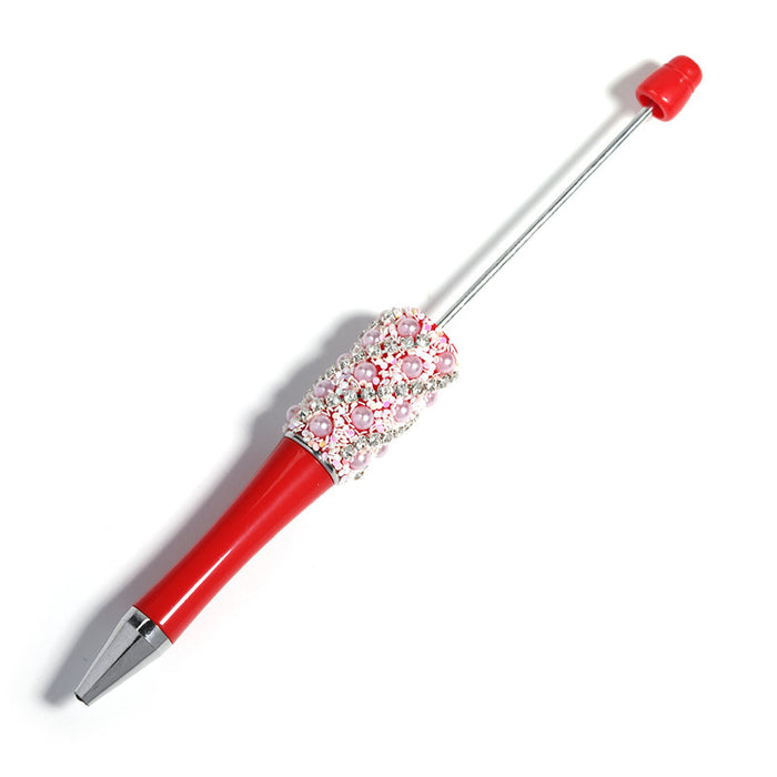 Wholesale 10pcs New Full Diamond Beaded Pen Creative Handmade DIY Resin Rhinestone Ballpoint Pen Fashion Student Gift Pen