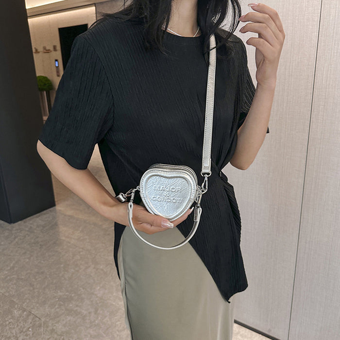 Wholesale New embossed letter love bag for children, stylish mini crossbody bag, hand-held bag