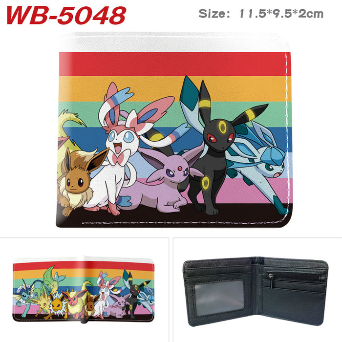 Wholesale Cute Anime Elf Pattern PU Bifold Wallet Short Card Holder Coin Purse Everyday Chic Fashion Accessory