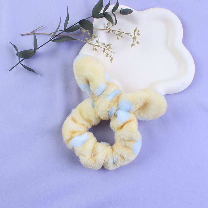 Wholesale Plush Children Cute Rabbit Ears Hair Scrunchies  JDC-HS-Heqin004