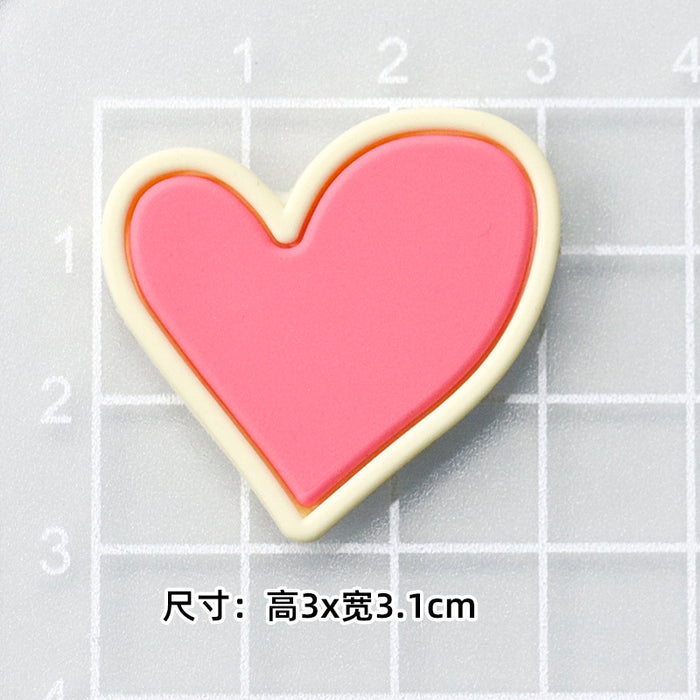 Wholesale 5pcs Cartoon bear soft rubber accessories cream rubber mobile phone case hole shoes hair accessories material bag