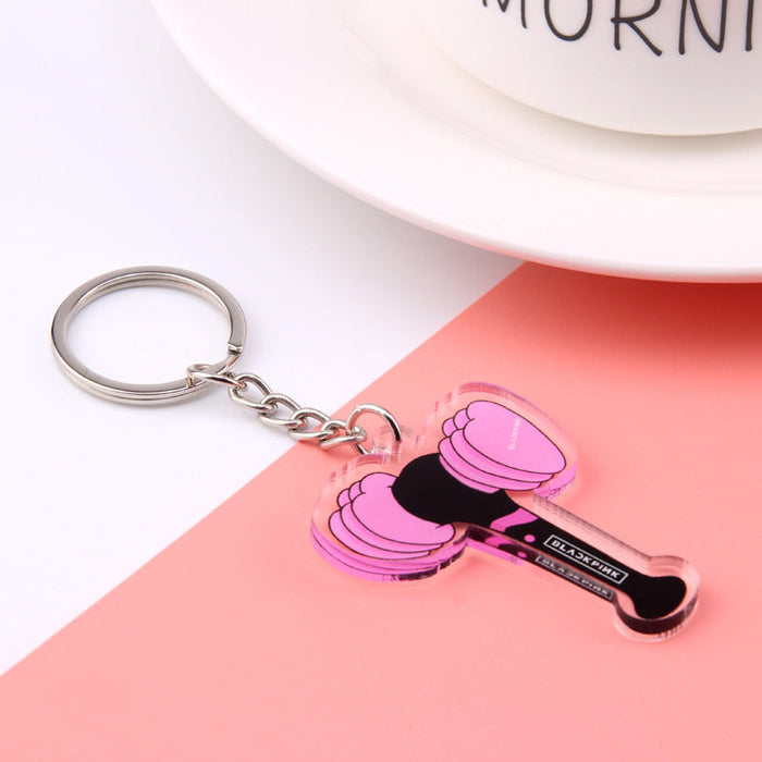 Wholesale Idol Acrylic Double Sided Transparent Keychain JDC-KC-RuiYuan002