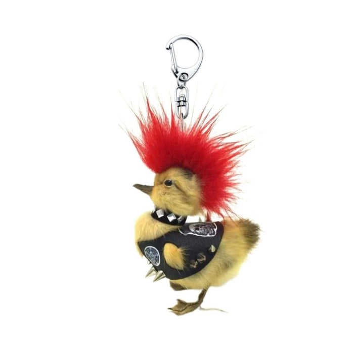 Wholesale New trendy duck keychain acrylic backpack abstract hanging decoration funny cute pendant