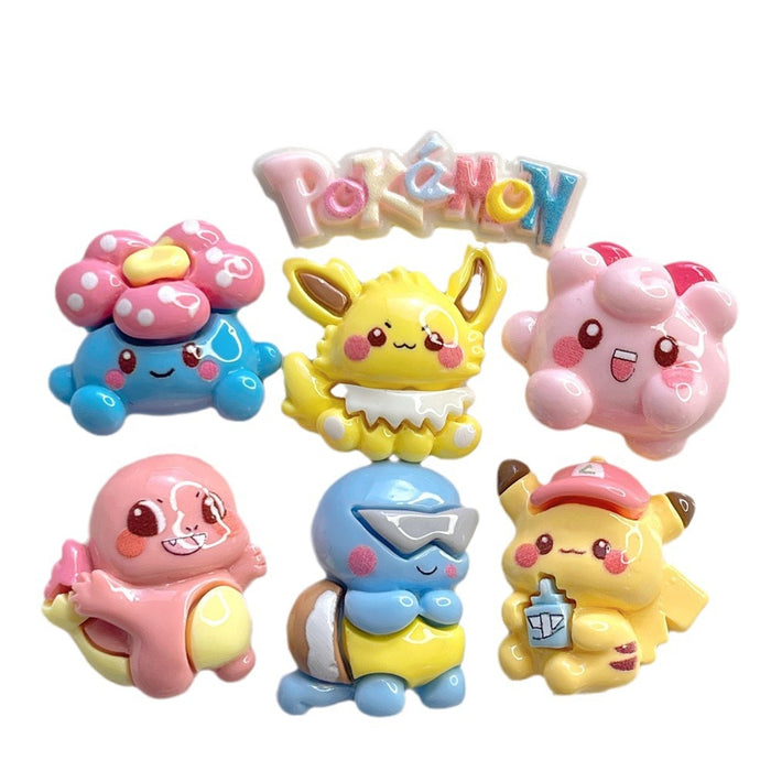 Wholesale Cartoon Bright Face Resin Patch Cream Glue Phone Case Hairpin Accessories
