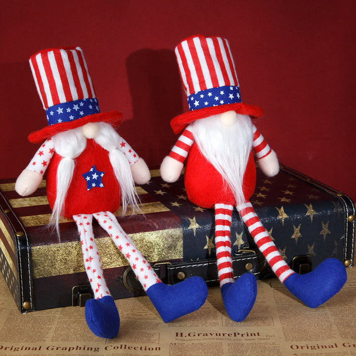 Wholesale New National Day Long Leg Elderly Doll Festival Decoration