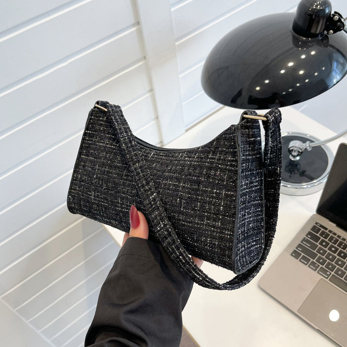Wholesale Plaid Small Women' s Underarm Bag Cute Casual Phone Gift Resale