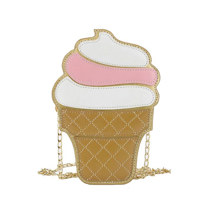 Wholesale Cute Ice Cream Bag Summer Cartoon Cake Bag Small Shoulder Crossbody Chain Bag Women's Bag