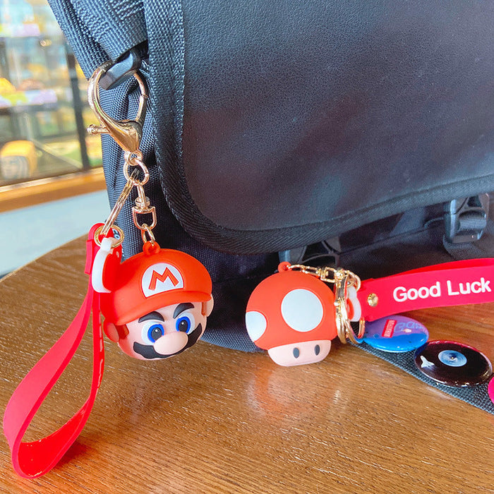 Wholesale Mushroom Head Doll PVC Keychain JDC-KC-YD101