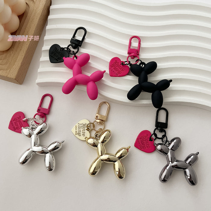 Wholesale Love Balloon Dog Keychain Couple Key Chain Women Hanging Ornaments