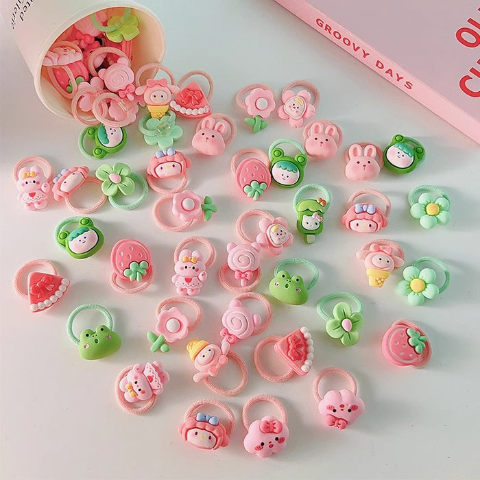 Wholesale Cute Cartoon Hair Ties for Kids Soft Elastic Everyday Styling Baby Hair Accessory