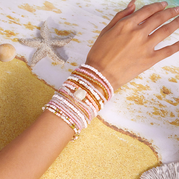 Wholesale Bohemian Beach Bracelet Set Alloy Handmade Charm Bracelets