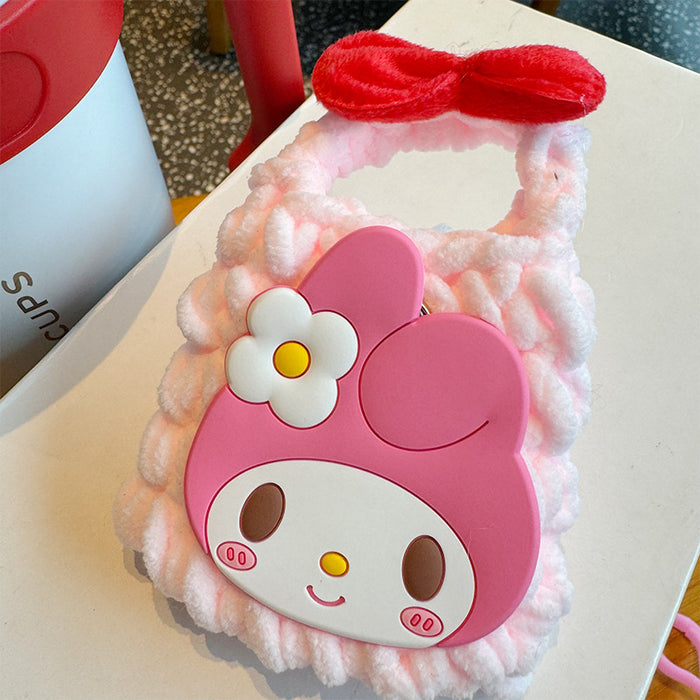 Wholesale Cartoon Plush Cartoon Animated Character  Handbag Hanging Bag Birthday Gift Storage Bag Handbag