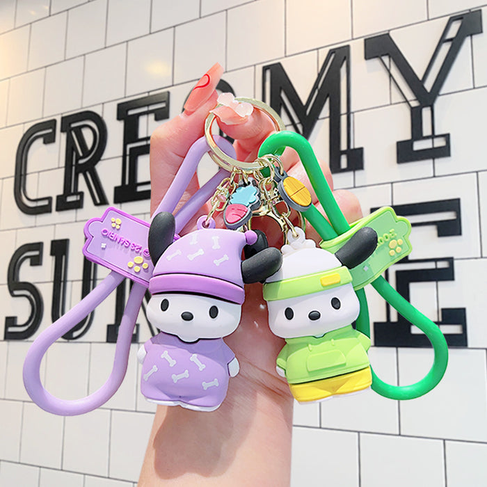 Wholesale Cartoon Doll Silicone Keychain JDC-KC-LiuFan027