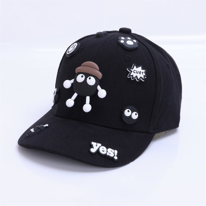 Wholesale Cute Baby Baseball Cap Coal Ball Design Fashion Hip Hop Hat For Kids Boys Girls