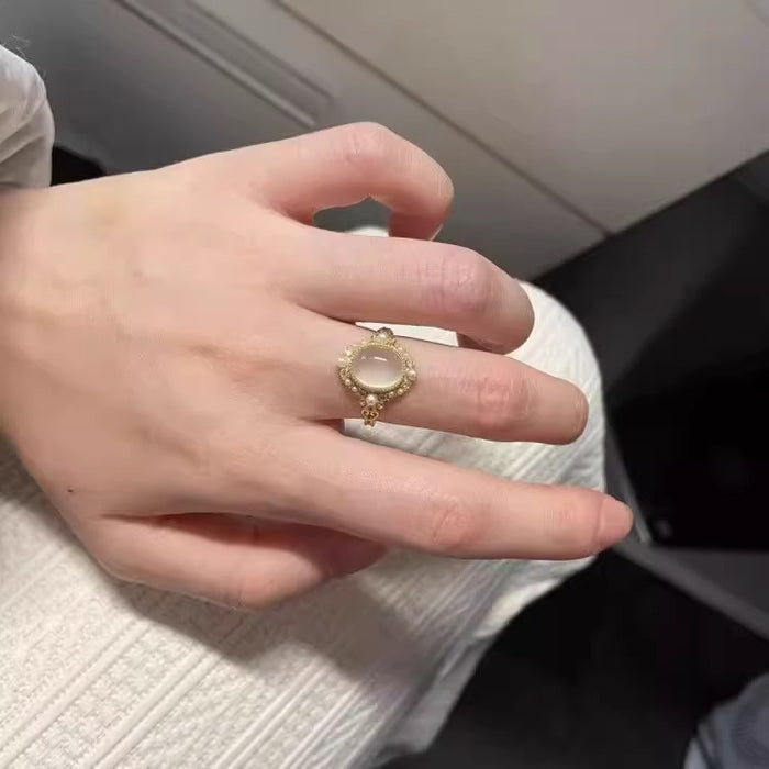 Wholesale Retro ring with simple temperament, light luxury, personalized and niche design, high-end feel ring