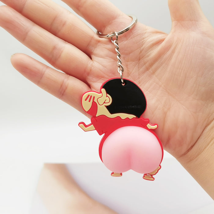 Wholesale PVC Butt Doll Keychain JDC-KC-XiangY066