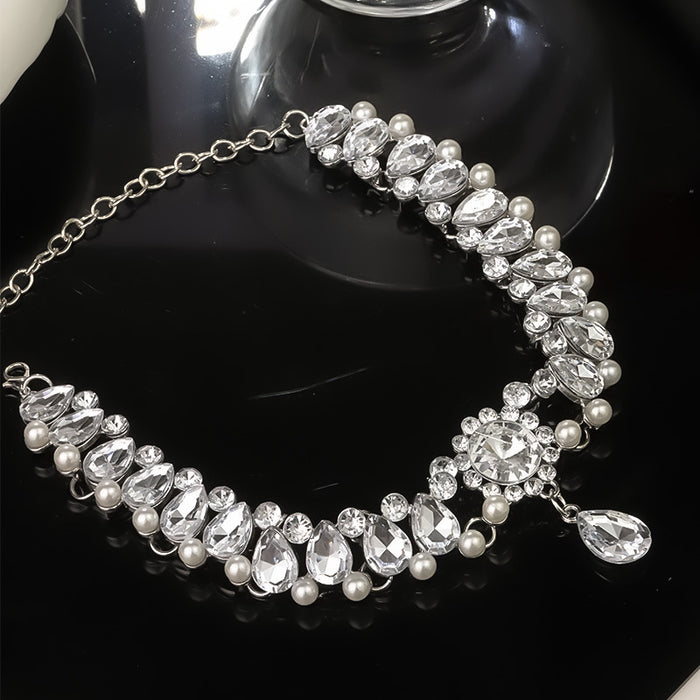 Wholesale Diamond-encrusted Pearl Necklace New Exaggerated Accessories