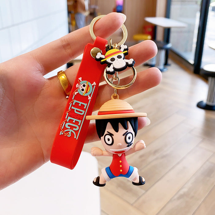 Wholesale Silicone Cartoon Doll Keychain JDC-KC-MingT224