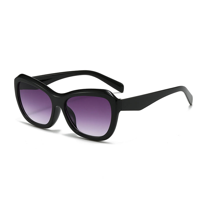 Wholesale Retro brown large frame sunglasses, fashionable street photography, trendy sunglasses, sunglasses