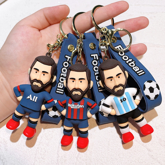 Wholesale Silicone Cartoon Doll Keychain JDC-KC-Qiwei011