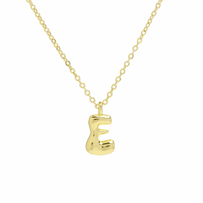 Wholesale 18k Brass Glossy Balloon 26 English Letters Necklace JDC-NE-BaiYi005