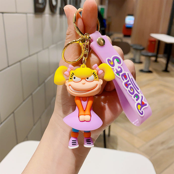 Wholesale PVC Cartoon Doll Keychain JDC-KC-NLu011