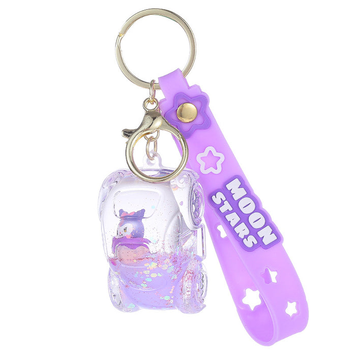 Wholesale Cartoon Acrylic Quicksand Car Keychain(S)JDC-KC-Aile004