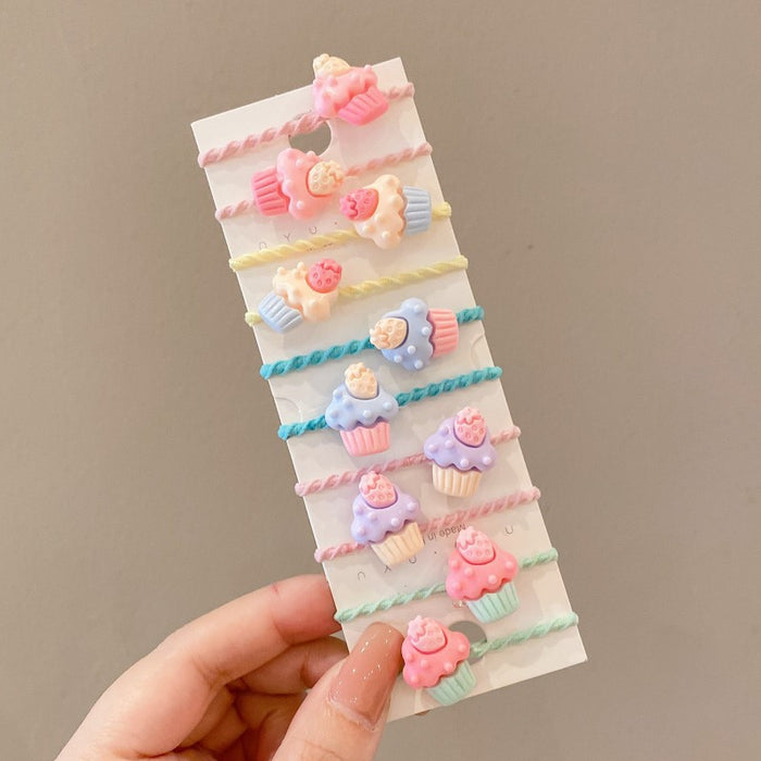 Wholesale Cute Cartoon Hair Ties for Kids Soft Elastic Everyday Styling Baby Hair Accessory