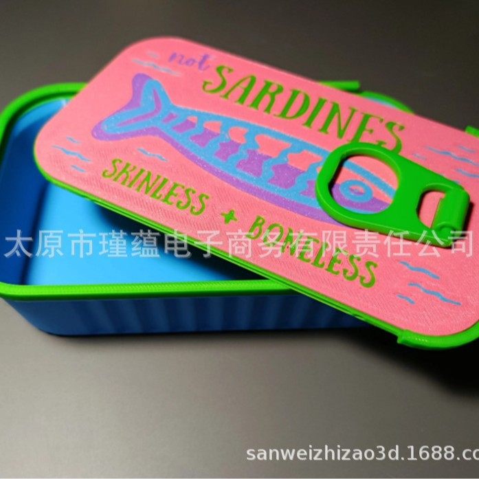 Wholesale Plastic Sardine Tin Jewelry Box Fishbone Earring Organizer European Style Boutique Resale