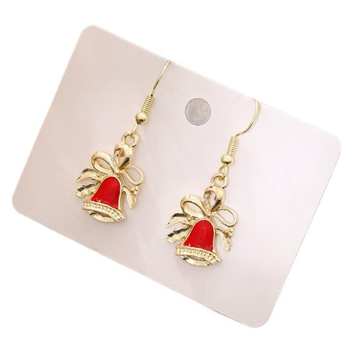 Wholesale Christmas Santa Claus Snow Earrings  Bell Elk Earrings Christmas Hat