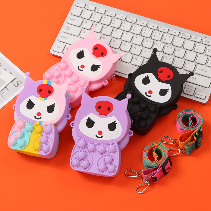 Wholesale Silicone Children' s Crossbody Storage Bag