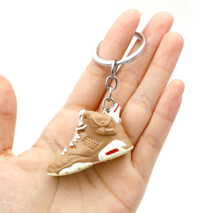 Wholesale 3D Stereoscopic Basketball Shoes PVC Keychains JDC-KC-QLPing018