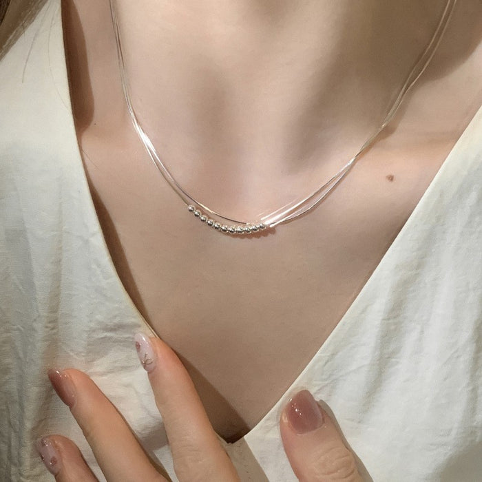 Wholesale  S925 Sterling Silver Butterfly Necklace Gift Female Niche Personalized Pendant